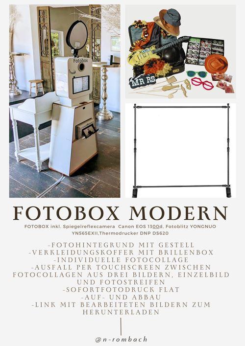 Fotobox modern mieten Ortenau, Lahr, Ettenheim, Schwanau, Schwarzwald